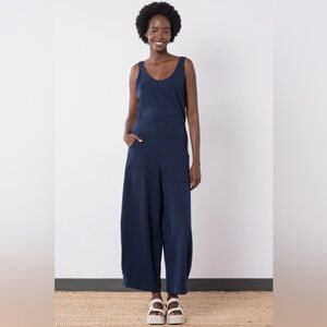 Jennifer Glasgow Clover Navy Jumpsuit